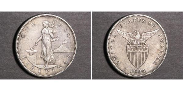 1 Peso Philippines Silver 
