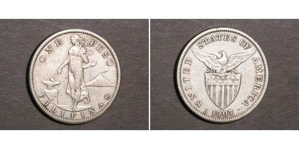 1 Peso Philippines Silver 