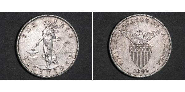 1 Peso Philippines Silver 