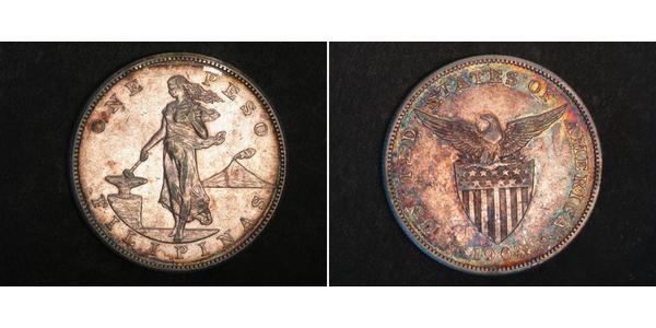 1 Peso Philippines Silver 
