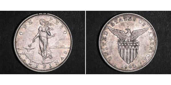 1 Peso Philippines Silver 