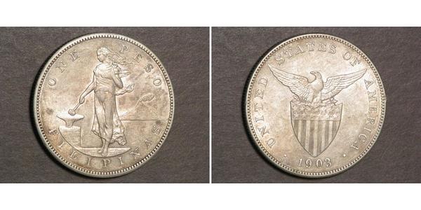 1 Peso Philippines Silver 
