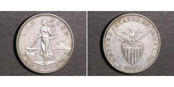 1 Peso Philippines Silver 