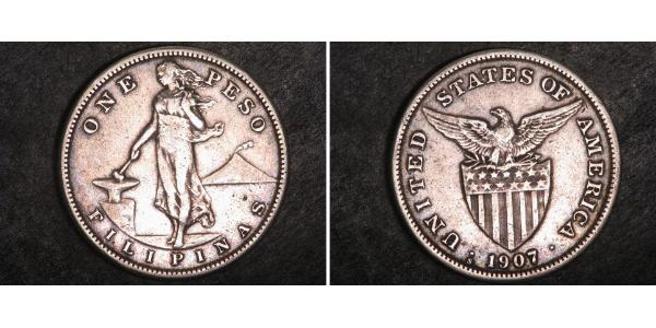 1 Peso Philippines Silver 
