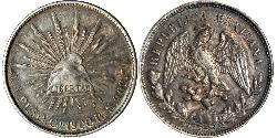 1 Peso United Mexican States (1867 - ) Silver 