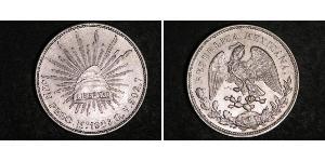 1 Peso United Mexican States (1867 - ) Silver 