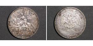 1 Peso United Mexican States (1867 - ) Silver 