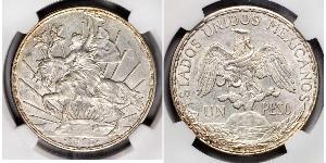 1 Peso United Mexican States (1867 - ) Silver 