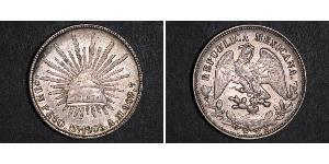 1 Peso United Mexican States (1867 - ) Silver 