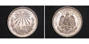 1 Peso United Mexican States (1867 - ) Silver 