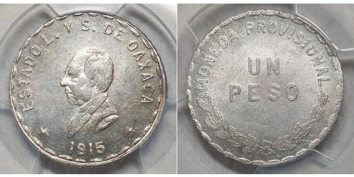 1 Peso United Mexican States (1867 - ) Silver 