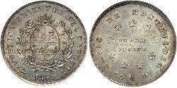 1 Peso Uruguay Silver 