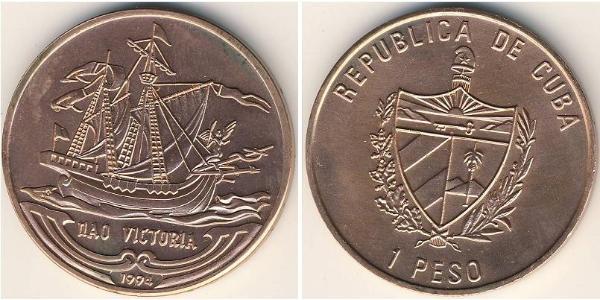 1 Peso Cuba Steel/镍 