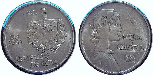 1 Peso Cuba  