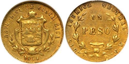 1 Peso Costa Rica 金 
