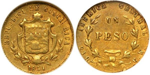 1 Peso Costa Rica 金 
