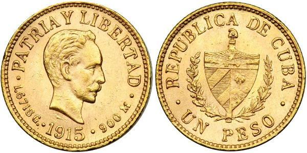 1 Peso Cuba 金 