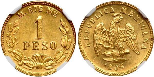 1 Peso 墨西哥 金 