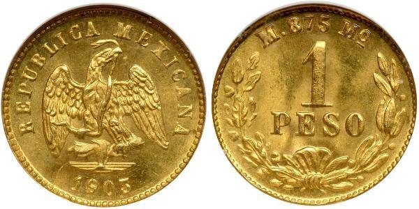 1 Peso 墨西哥 金 