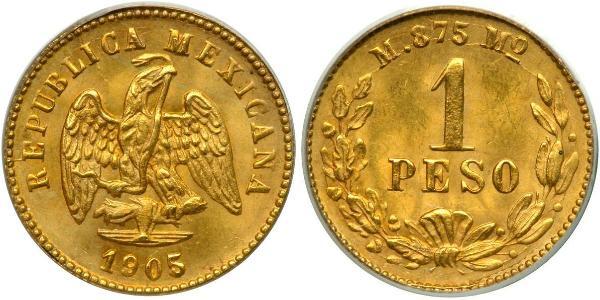 1 Peso 墨西哥 金 