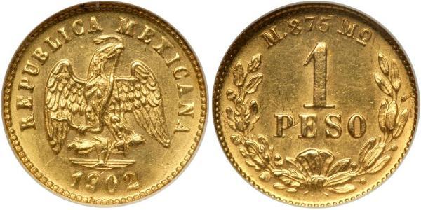 1 Peso 墨西哥 金 