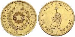 1 Peso 巴拉圭 金 