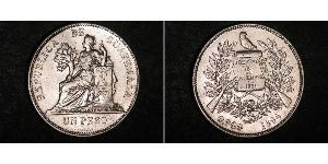 1 Peso 危地马拉 銀 
