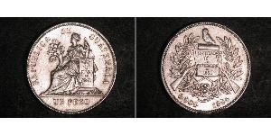 1 Peso 危地马拉 銀 