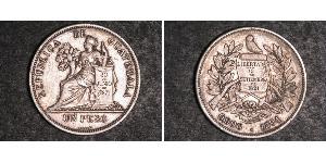 1 Peso 危地马拉 銀 