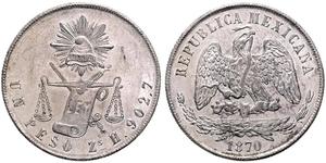 1 Peso 墨西哥 銀 