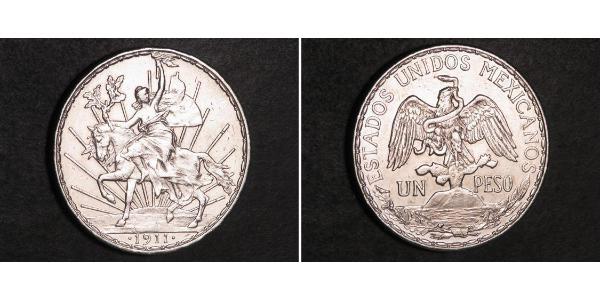 1 Peso 墨西哥 銀 