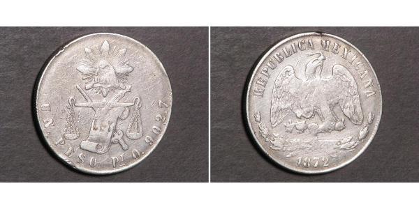 1 Peso 墨西哥 銀 