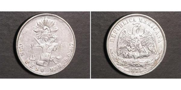 1 Peso 墨西哥 銀 