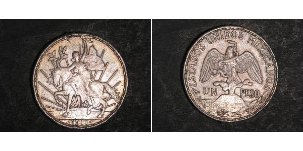 1 Peso 墨西哥 銀 