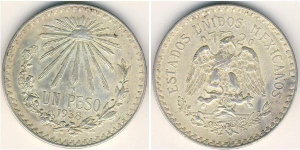 1 Peso 墨西哥 銀 