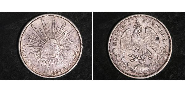 1 Peso 墨西哥 銀 