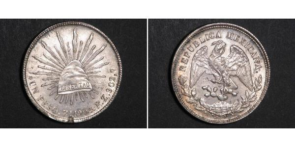 1 Peso 墨西哥 銀 