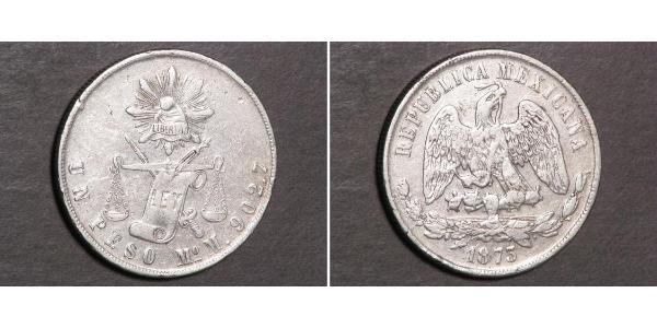 1 Peso 墨西哥 銀 