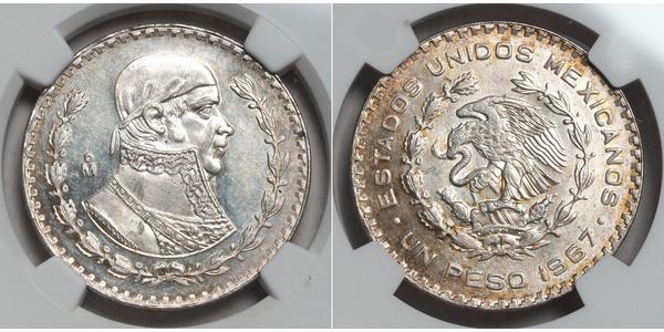1 Peso 墨西哥 銀 