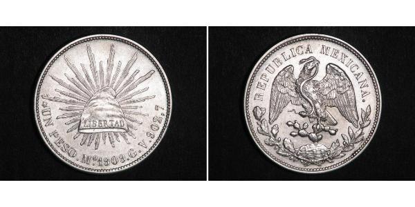 1 Peso 墨西哥 銀 