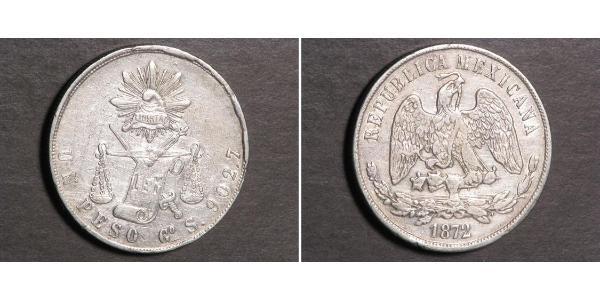 1 Peso 墨西哥 銀 