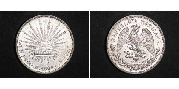 1 Peso 墨西哥 銀 