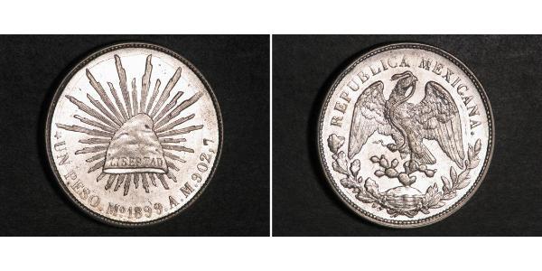 1 Peso 墨西哥 銀 