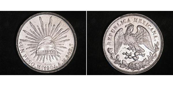 1 Peso 墨西哥 銀 