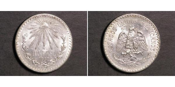 1 Peso 墨西哥 銀 