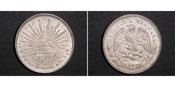 1 Peso 墨西哥 銀 