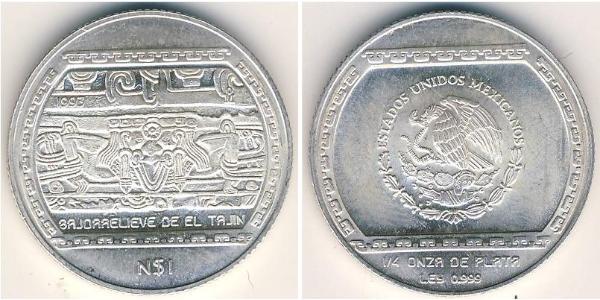 1 Peso 墨西哥 銀 