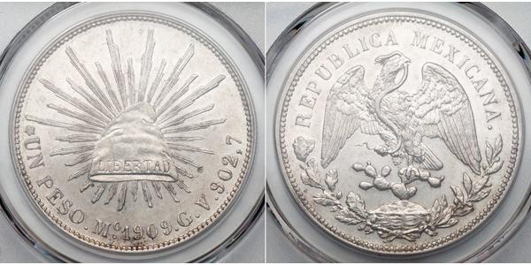 1 Peso 墨西哥 銀 
