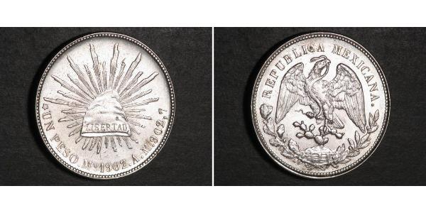 1 Peso 墨西哥 銀 