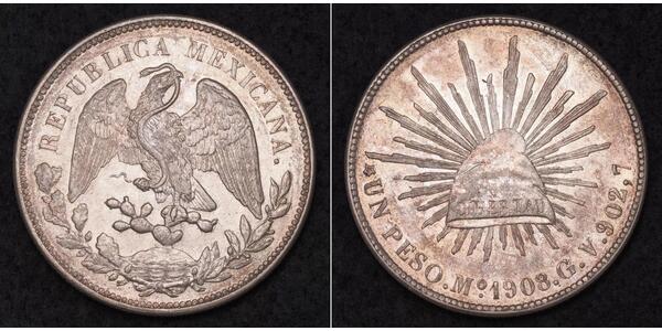 1 Peso 墨西哥 銀 